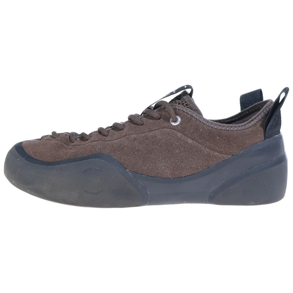 NO BRAND(ノーブランド) Village PM ヴィレッジピーエム レースアップ スエード切替ローカットスニーカー シューズ ブラウン US8.5/26.5cm
