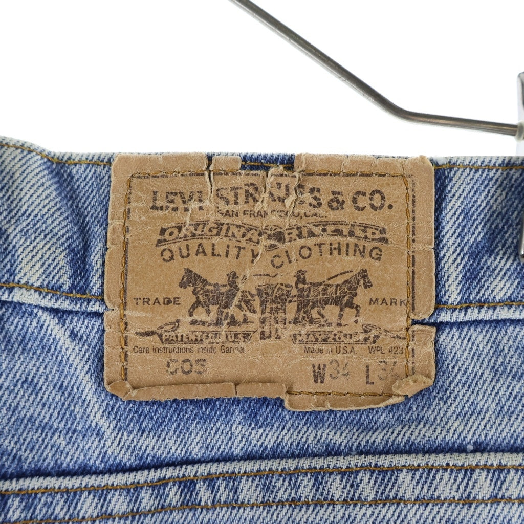 Levi's(リーバイス) 90S 505 オレンジタブ USA製 ボタン裏 585 ジップフライ デニム パンツ インディゴ