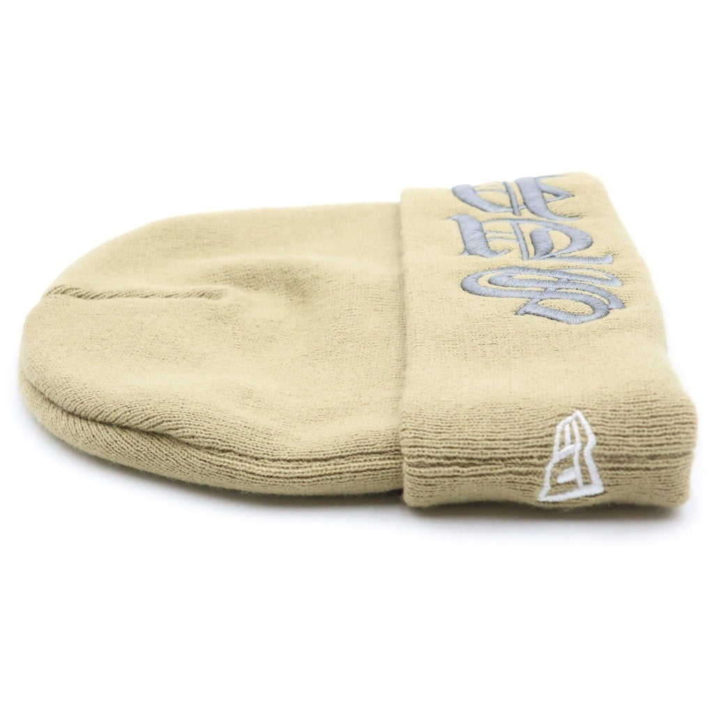 SUPREME(シュプリーム) ×NEW ERA Blackletter Beanie ×ニューエラ ブラックレター ビーニー ニット帽 ベージュ G7302122025