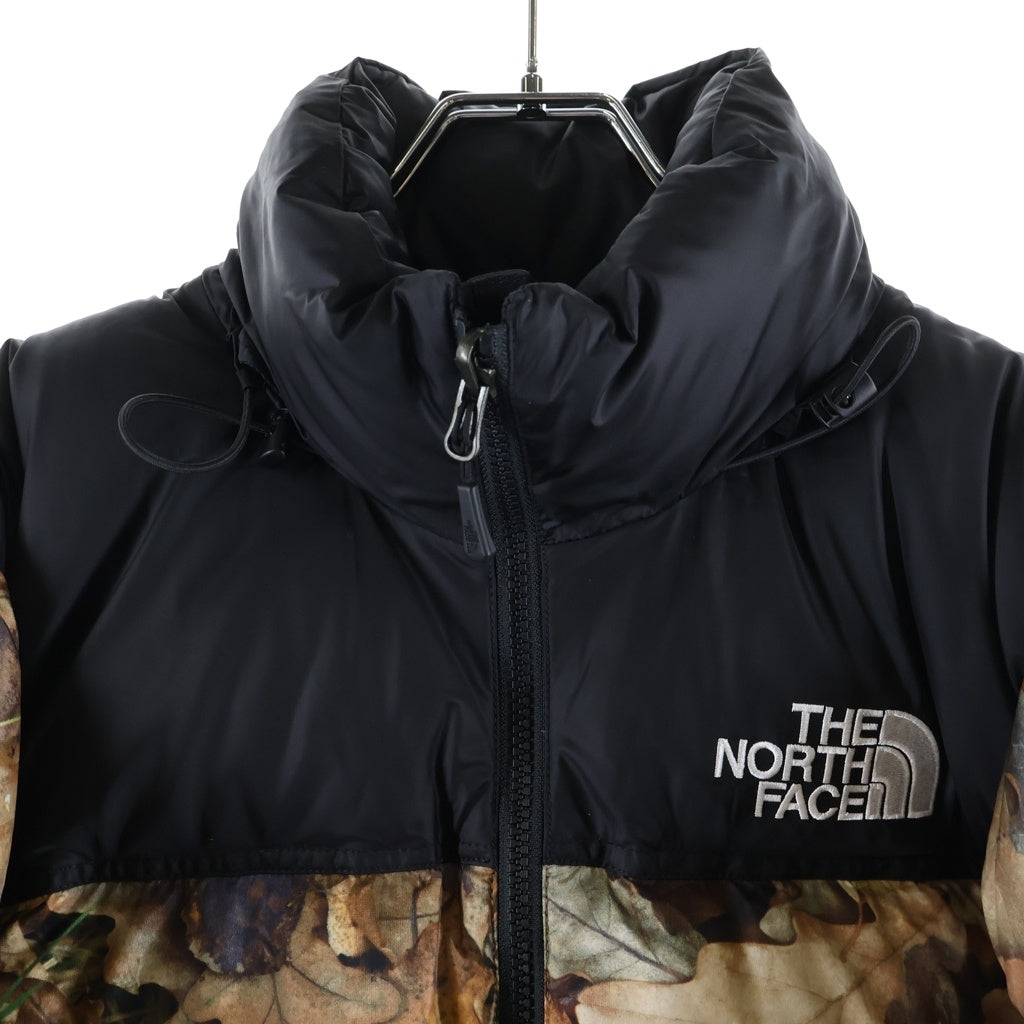 SUPREME(シュプリーム) ×The North Face Nuptse Jacket Leaves ×ザノースフェイス 枯葉 ヌプシ ジャケット リーブス ブラウン/ブラック ND51602I