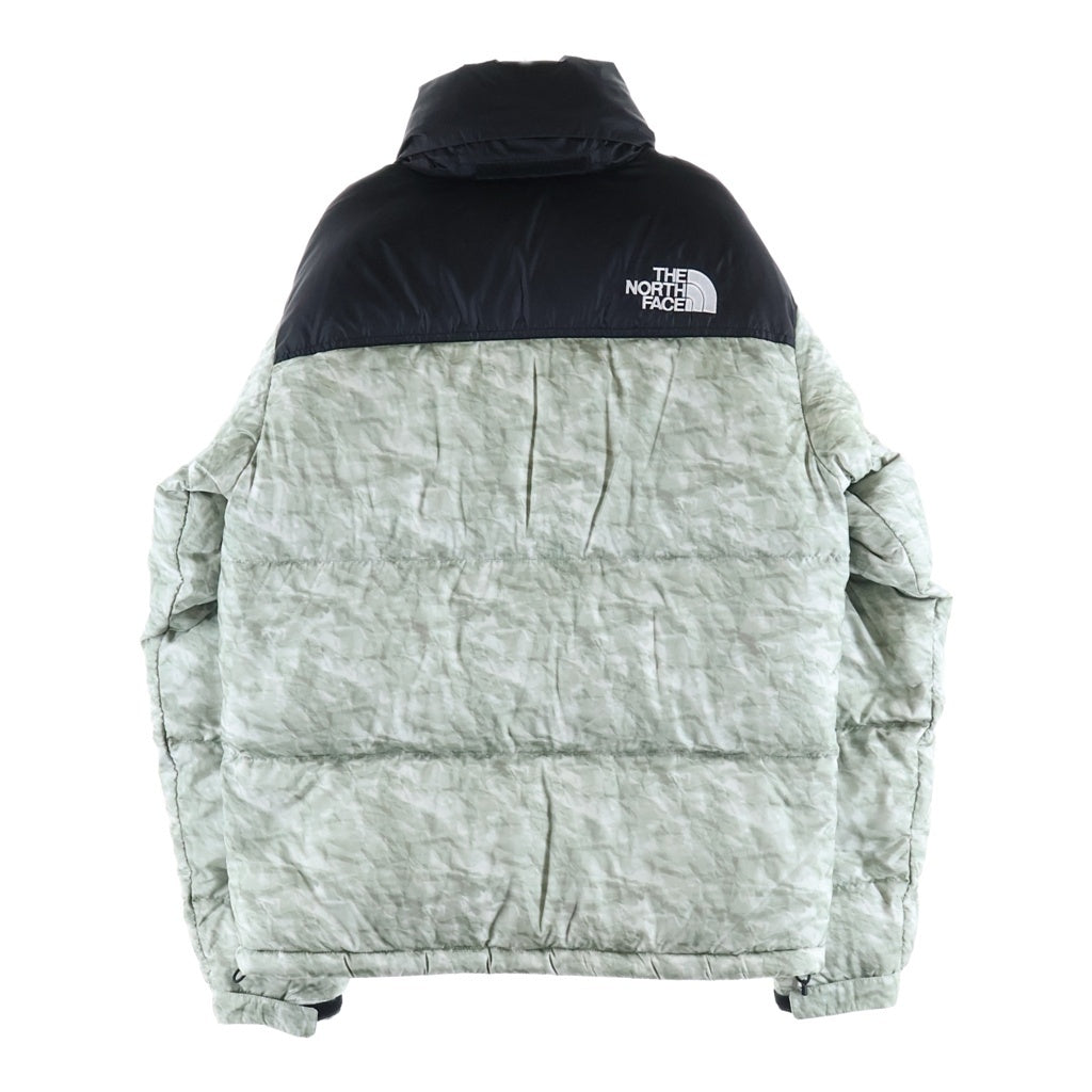 SUPREME(シュプリーム) ×The North Face Nuptse Jacket White Paper Print ×ザノースフェイス ヌプシ ジャケット ホワイトペーパープリント ホワイト/ブラック ND91806I