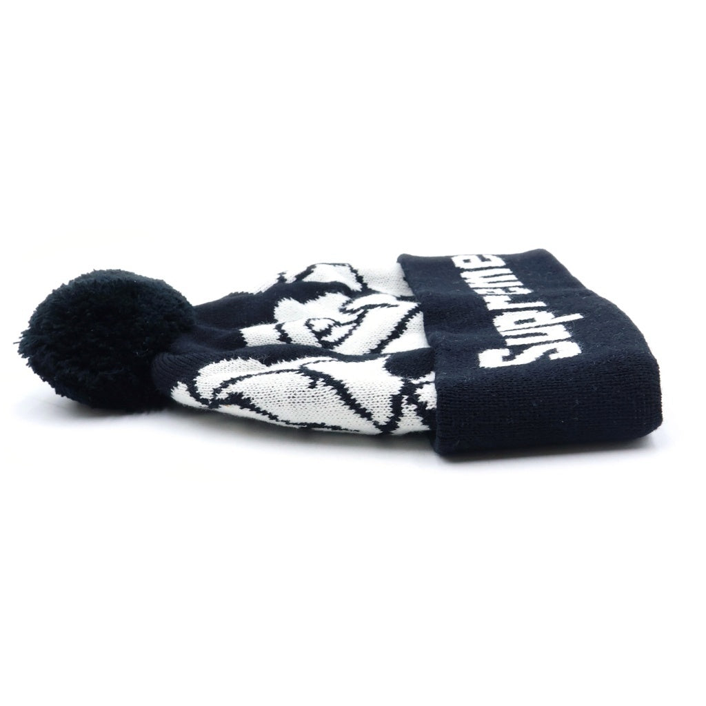 SUPREME(シュプリーム) 22SS Rose Beanie ローズ柄 ロゴ デザイン ビーニー 帽子 ブラック