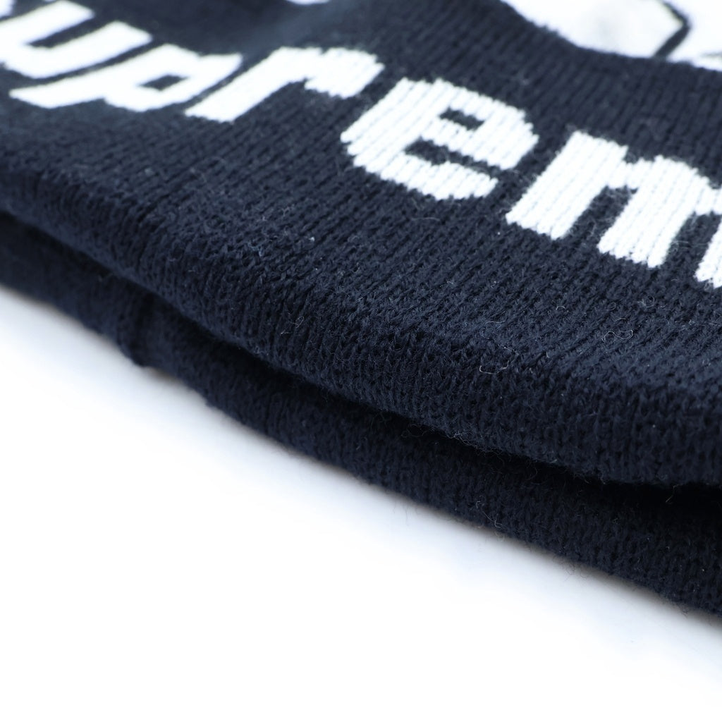 SUPREME(シュプリーム) 22SS Rose Beanie ローズ柄 ロゴ デザイン ビーニー 帽子 ブラック