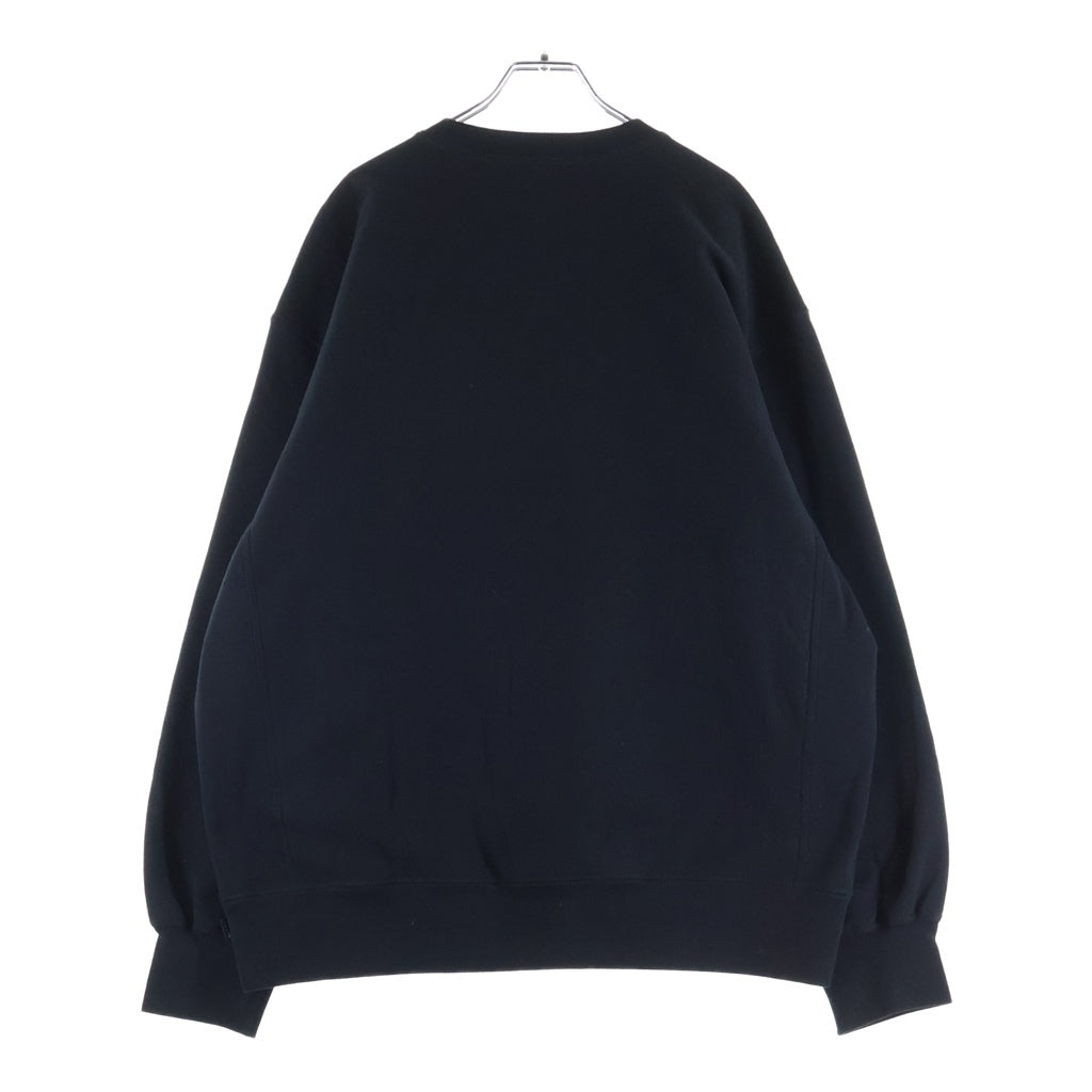 SUPREME(シュプリーム) 21AW Cities Arc Crewneck ロゴ パッチ エンブロイド クルーネック スウェット ブラック