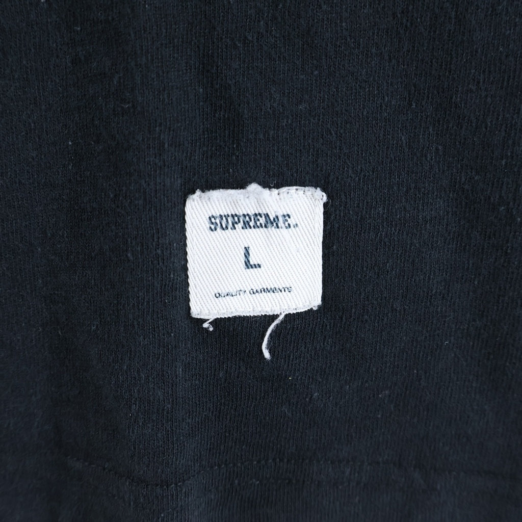 SUPREME(シュプリーム) 08AW L/S Football Top ロゴ プリント ロングスリーブ 長袖 Tシャツ カットソー ブラック