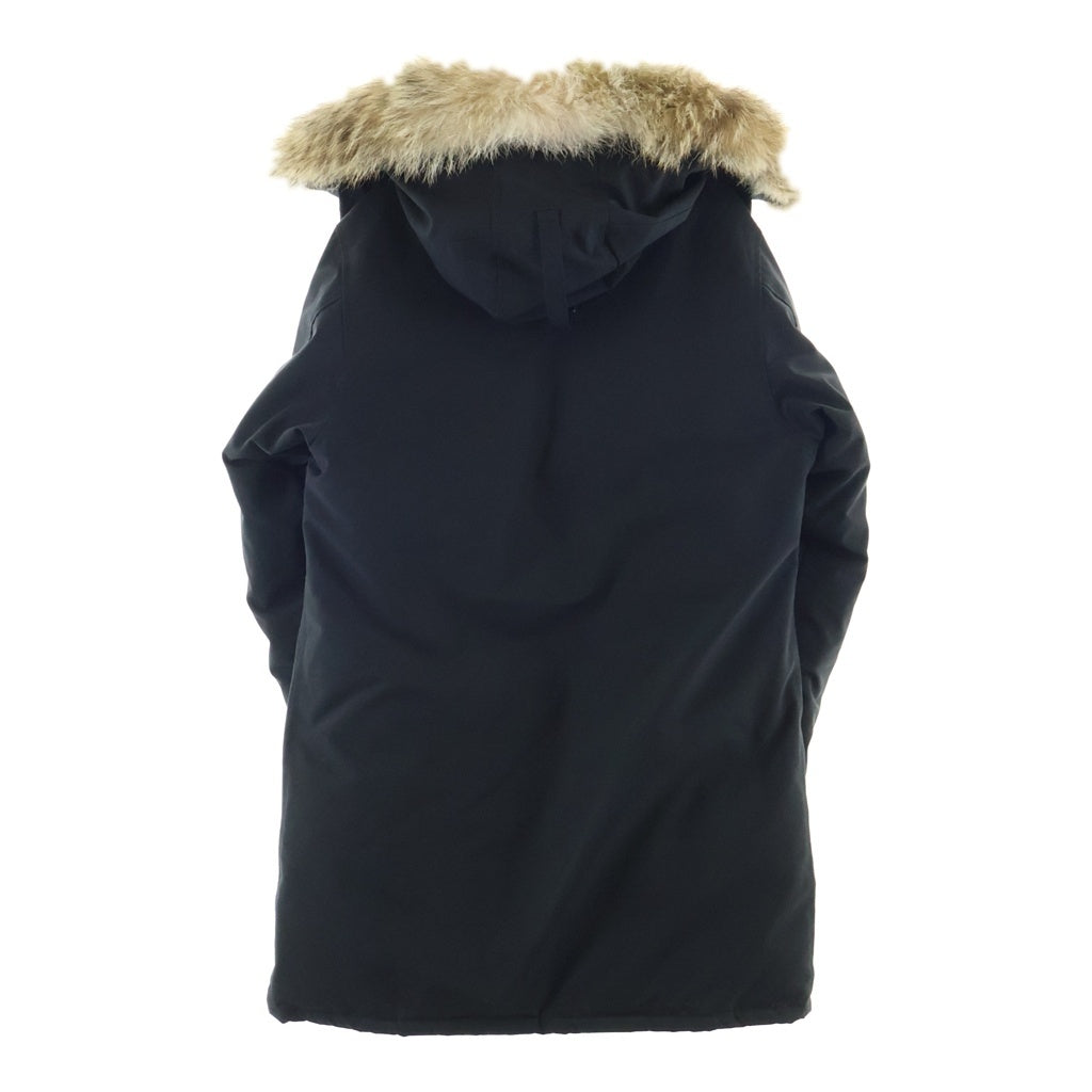 CANADA GOOSE(カナダグース) CHELSEA PARKA チェルシー パーカー ロゴデザイン ファー付き フーデット ダウンジャケット ブラック サイズ XS 2026M