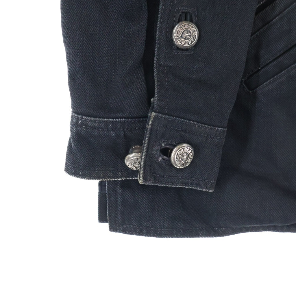 CHROME HEARTS(クロムハーツ) HUNTING JACKET ホースシューボタン デニム ハンティングジャケット ブラック