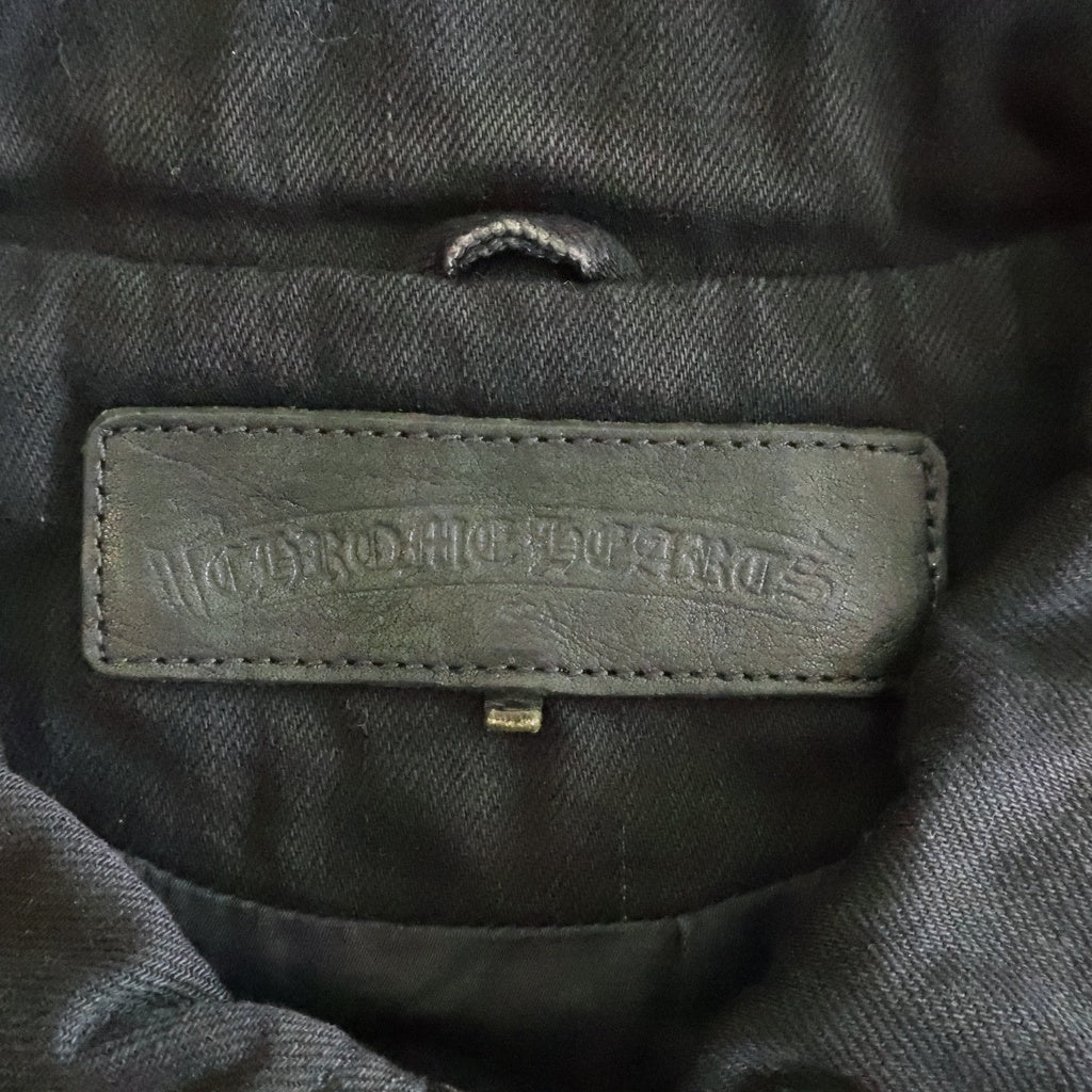 CHROME HEARTS(クロムハーツ) HUNTING JACKET ホースシューボタン デニム ハンティングジャケット ブラック