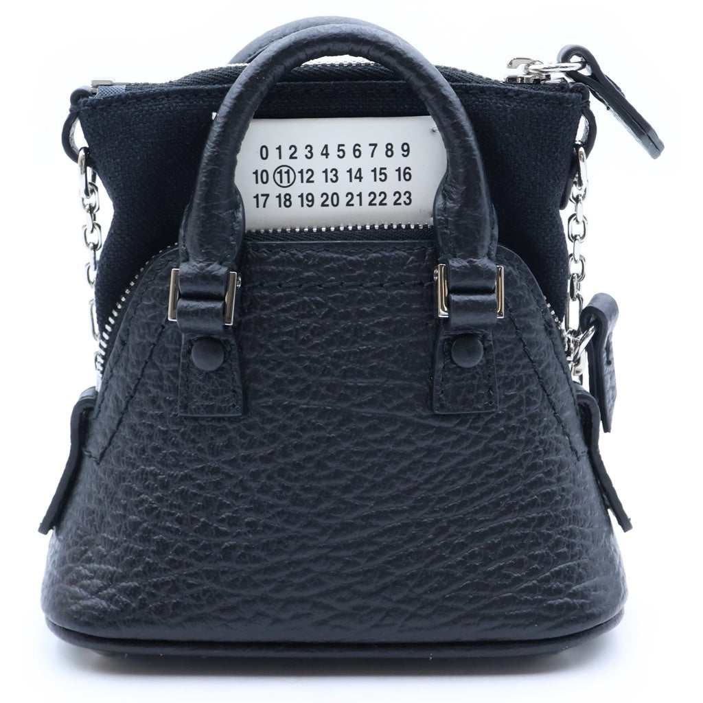 Maison Margiela(メゾンマルジェラ) 5AC ベビー ショルダーバッグ チェーンバッグ カーフレザー ブラック SB3WG0025 レディース