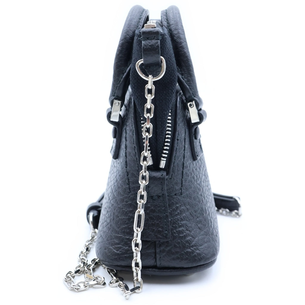 Maison Margiela(メゾンマルジェラ) 5AC ベビー ショルダーバッグ チェーンバッグ カーフレザー ブラック SB3WG0025 レディース