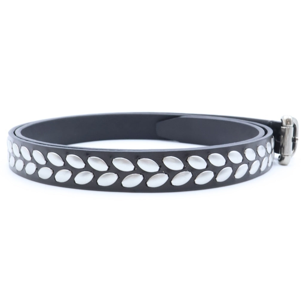 LEMAIRE(ルメール) ALMOND STUD BELT アーモンド スタッズ ベルト ブラック/シルバー