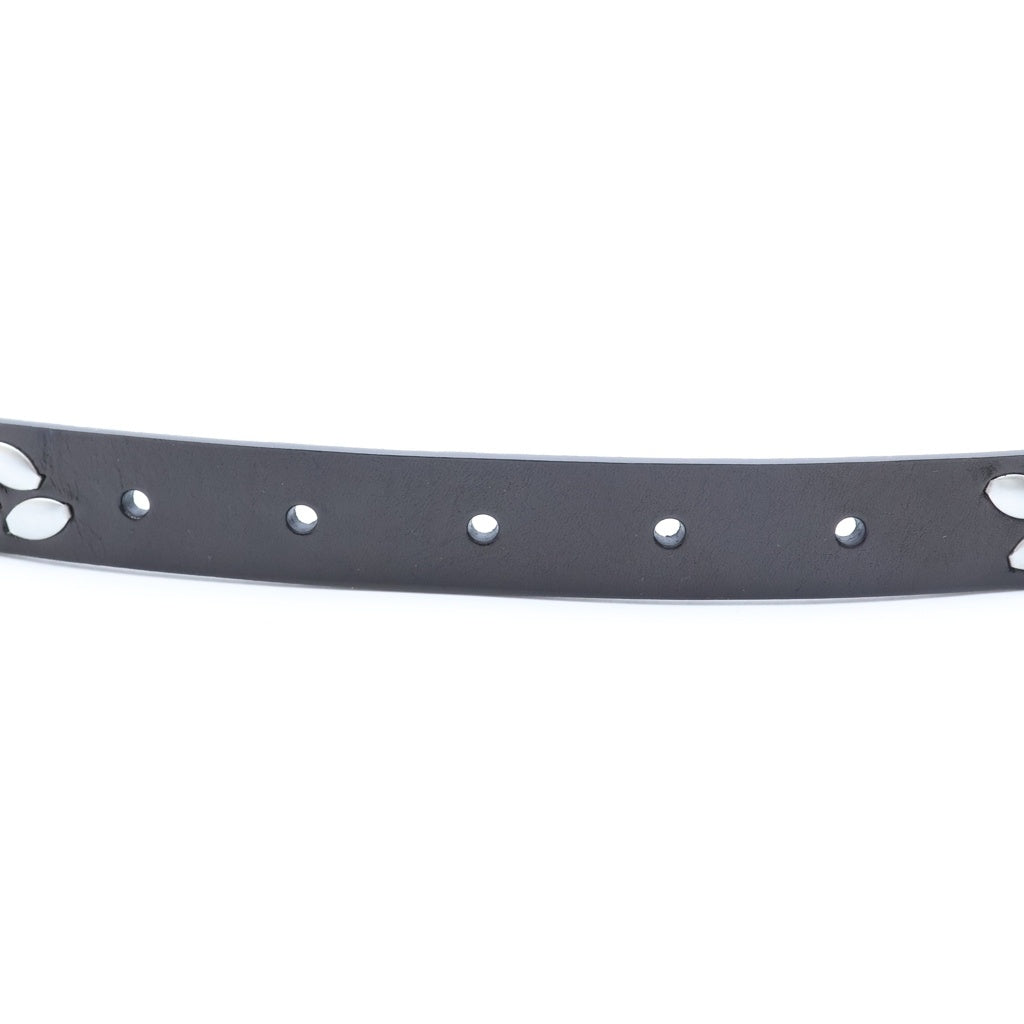 LEMAIRE(ルメール) ALMOND STUD BELT アーモンド スタッズ ベルト ブラック/シルバー