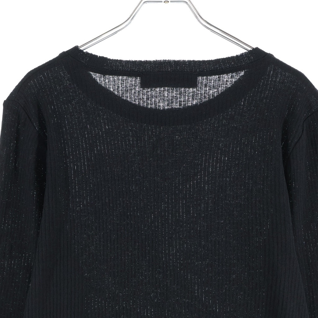 OUR LEGACY(アワーレガシー) ELONGATED LONGSLEEVE エルンゲーテッド ロングスリーブ カットソー ブラック M4266EC