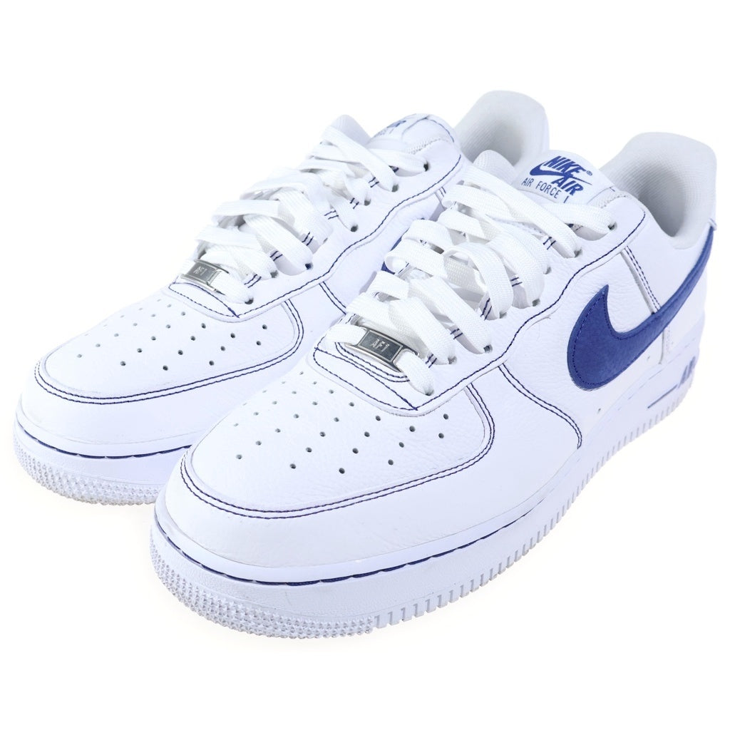 NIKE(ナイキ) Air Force 1 Low Blue Stitch エアフォース1 ブルーステッチ ローカット スニーカー ホワイト US10.5/28.5cm HQ2037-100