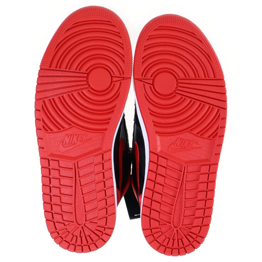 NIKE(ナイキ) WMNS AIR JORDAN 1 RETRO HI OG SATIN BRED ウィメンズ エアジョーダン サテンブレッド ハイカットスニーカー シューズ ブラック/レッド US10/27cm FD4810-061