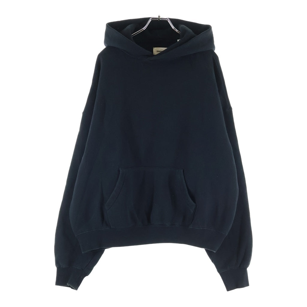 FEAR OF GOD ESSENTIALS(フィアオブゴッド エッセンシャルズ) ロゴバックプリント プルオーバーパーカー フーディ ブラック