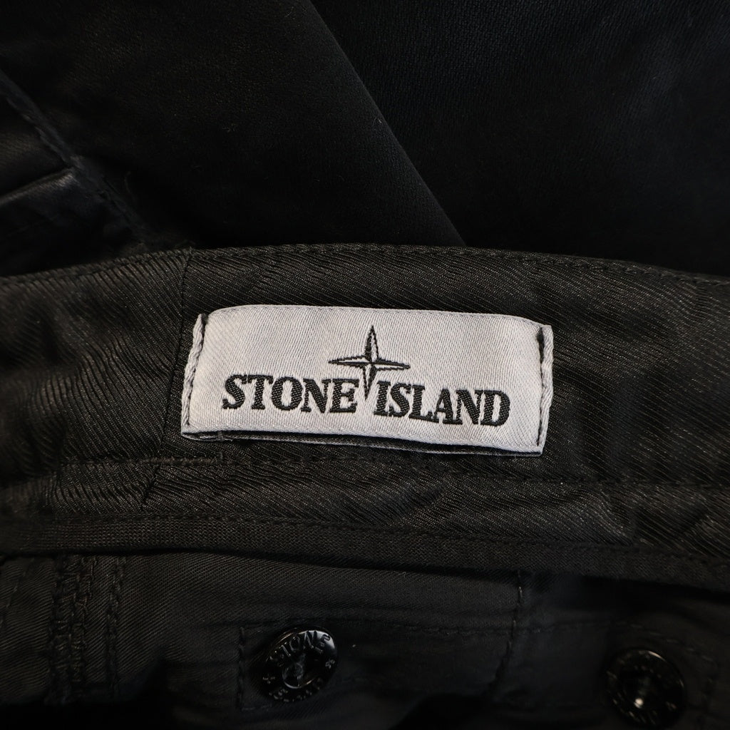 STONE ISLAND(ストーンアイランド) 20FW Slim Fit Cargo Pants ストーンワッペンスリムフィットカーゴパンツ ブラック 7315312L1