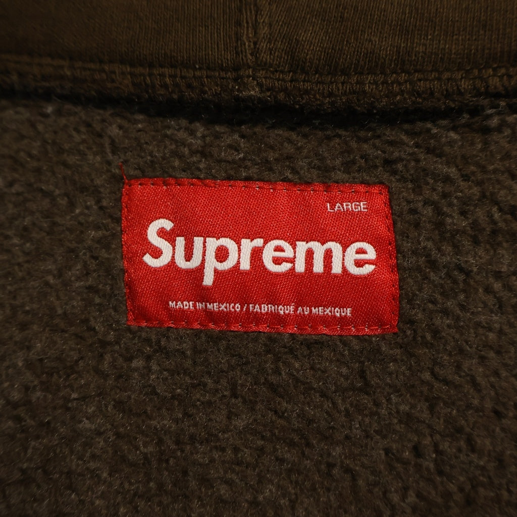 SUPREME(シュプリーム) 25AW Small Box Zip Up Hooded Sweatshirt スモールボックスロゴ ジップアップフーデッド スウェットシャツ パーカー ブラウン