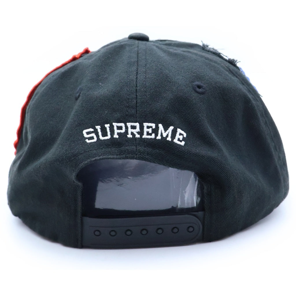 SUPREME(シュプリーム) 25SS Patches 6-Panel パッチワーク シックスパネルキャップ 帽子 ブラック