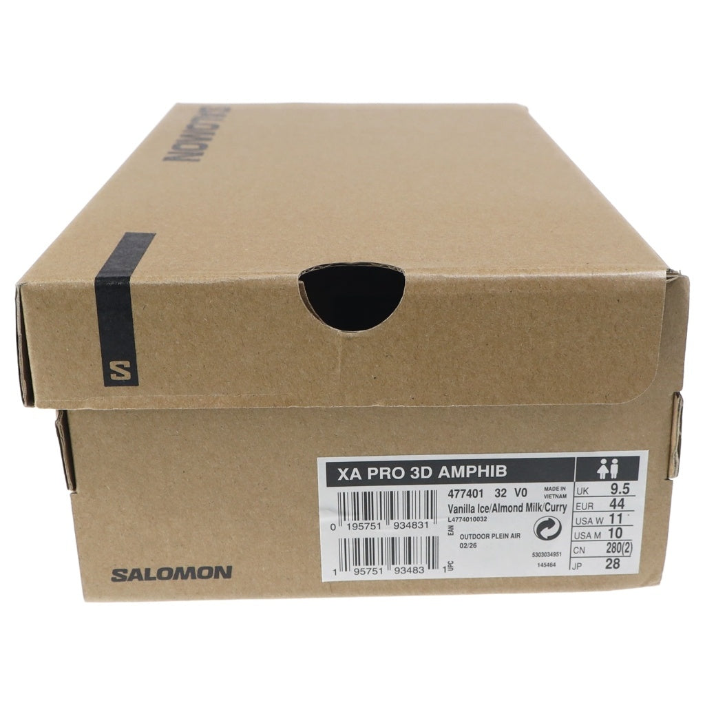 SALOMON(サロモン) XA PRO 3D AMPHIB ドローコード メッシュ ローカットスニーカー ホワイト US9.5/28cm 477401