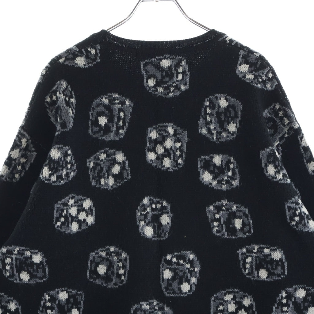 SUPREME(シュプリーム) 22AW Dice Sweater ダイスグラフィックデザイン クルーネックニット セーター ブラック