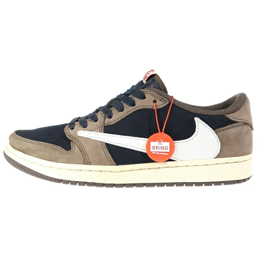 NIKE(ナイキ) ×TRAVIS SCOTT AIR JORDAN 1 LOW OG SP-T トラヴィススコット エアジョーダン1 ローカットスニーカー US8.5/26.5cm ブラウン CQ4277-001