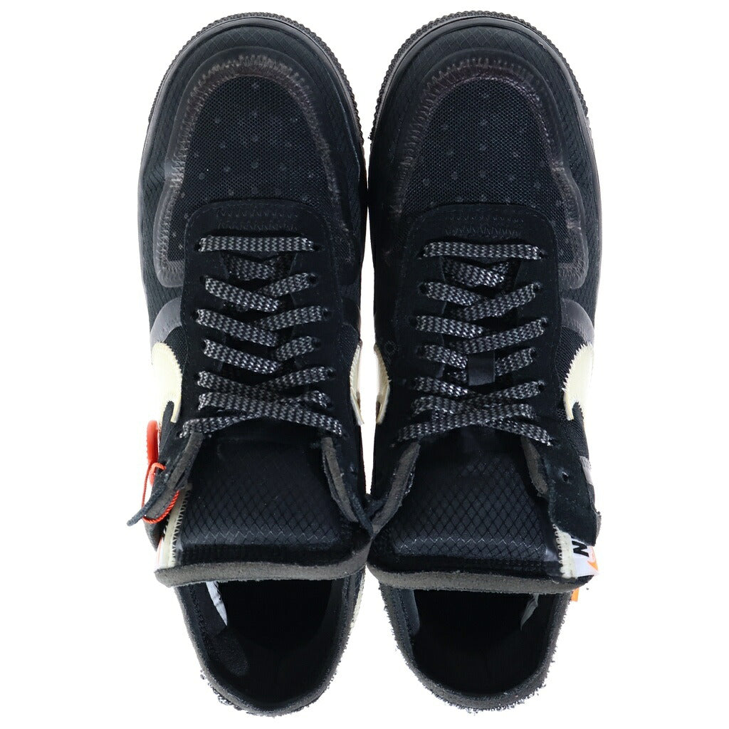 NIKE(ナイキ) ×OFF-WHITE THE 10 AIR FORCE 1 LOW オフホワイトコラボ エアフォースワン ローカットスニーカー ブラック US8.5/26.5cm AO4606-001