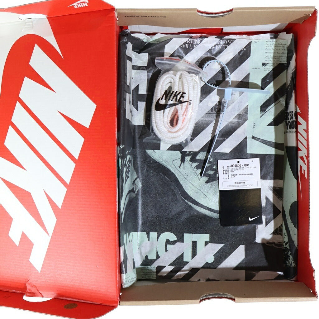 NIKE(ナイキ) ×OFF-WHITE THE 10 AIR FORCE 1 LOW オフホワイトコラボ エアフォースワン ローカットスニーカー ブラック US8.5/26.5cm AO4606-001