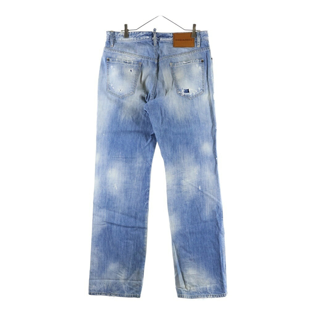 DSQUARED2(ディースクエアード) 22AW Roadie Jean ローディー ジーンズ クラッシュ ウォッシュ加工 デニム パンツ インディゴ S74LB1176