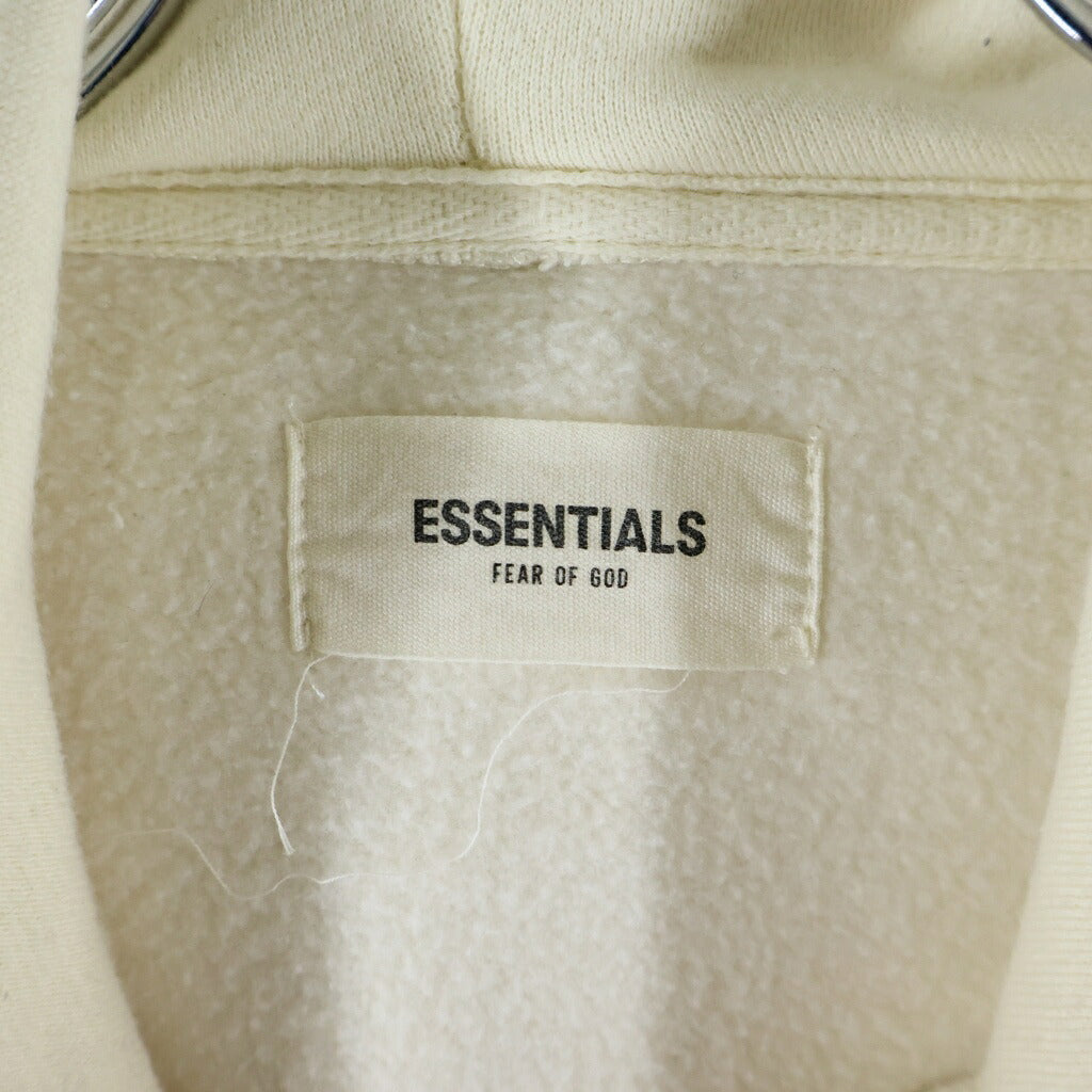 FEAR OF GOD ESSENTIALS(フィアオブゴッド エッセンシャルズ) ロゴバックプリント プルオーバーパーカー フーディ アイボリー