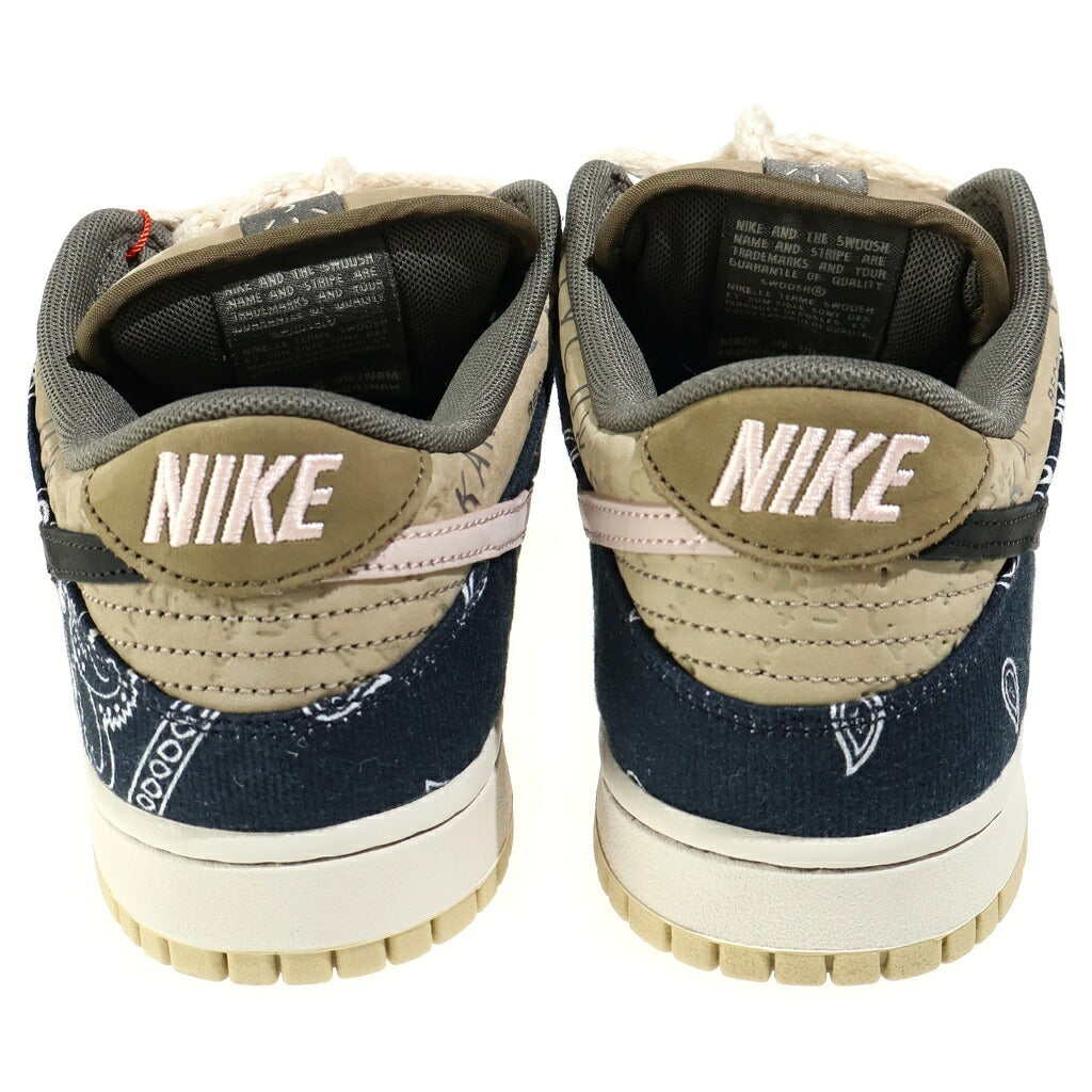 NIKE SB(ナイキエスビー) トラヴィススコット カクタスジャック ダンク ローカットスニーカー ベージュ/ネイビー US9.5/27.5cm QS CT5053-001