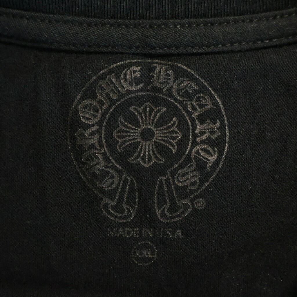 CHROME HEARTS(クロムハーツ) Honolulu Horseshoe SS Tee ホノルル限定 ホースシュー バック CHプラス クルーネック半袖Tシャツカットソー ブラック