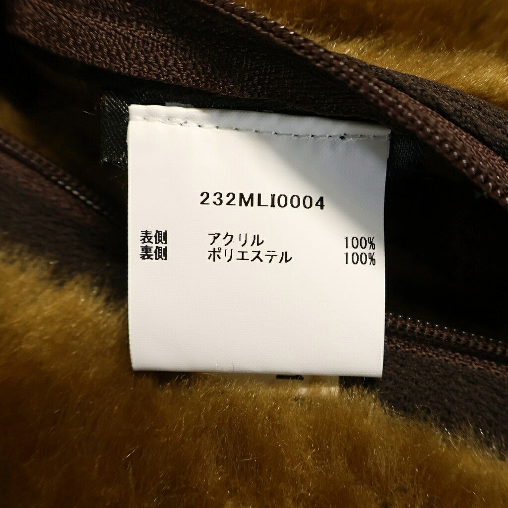 Barbour(バブアー) Warm Pile Waistcoat Zip-In Liner Vest フロントジップ ファー ライナー ベスト ブラウン 232MLI0004