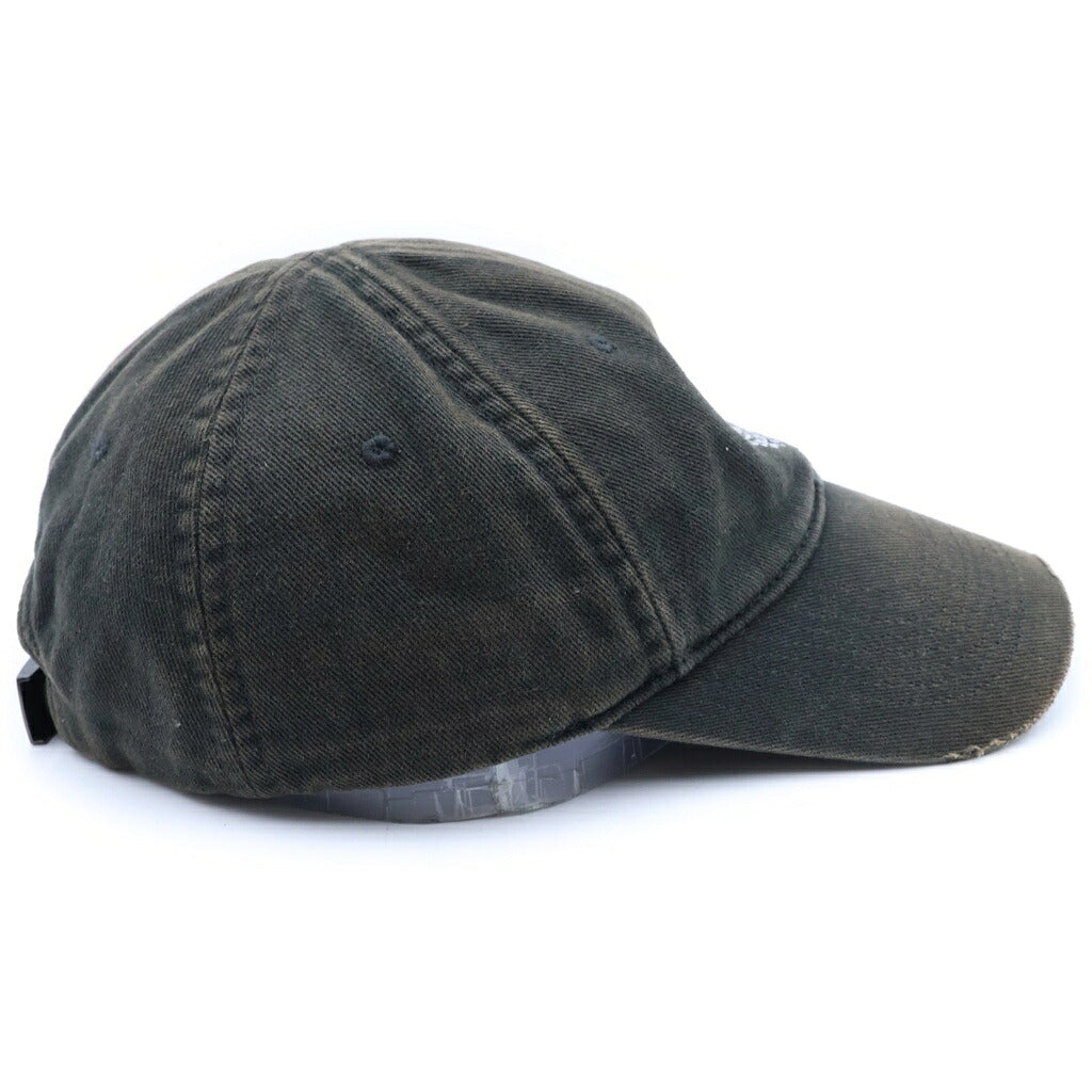 BALENCIAGA(バレンシアガ) 22SS エンブロイダリー ロゴ ベースボールキャップ 帽子 ブラック 697755 414B8