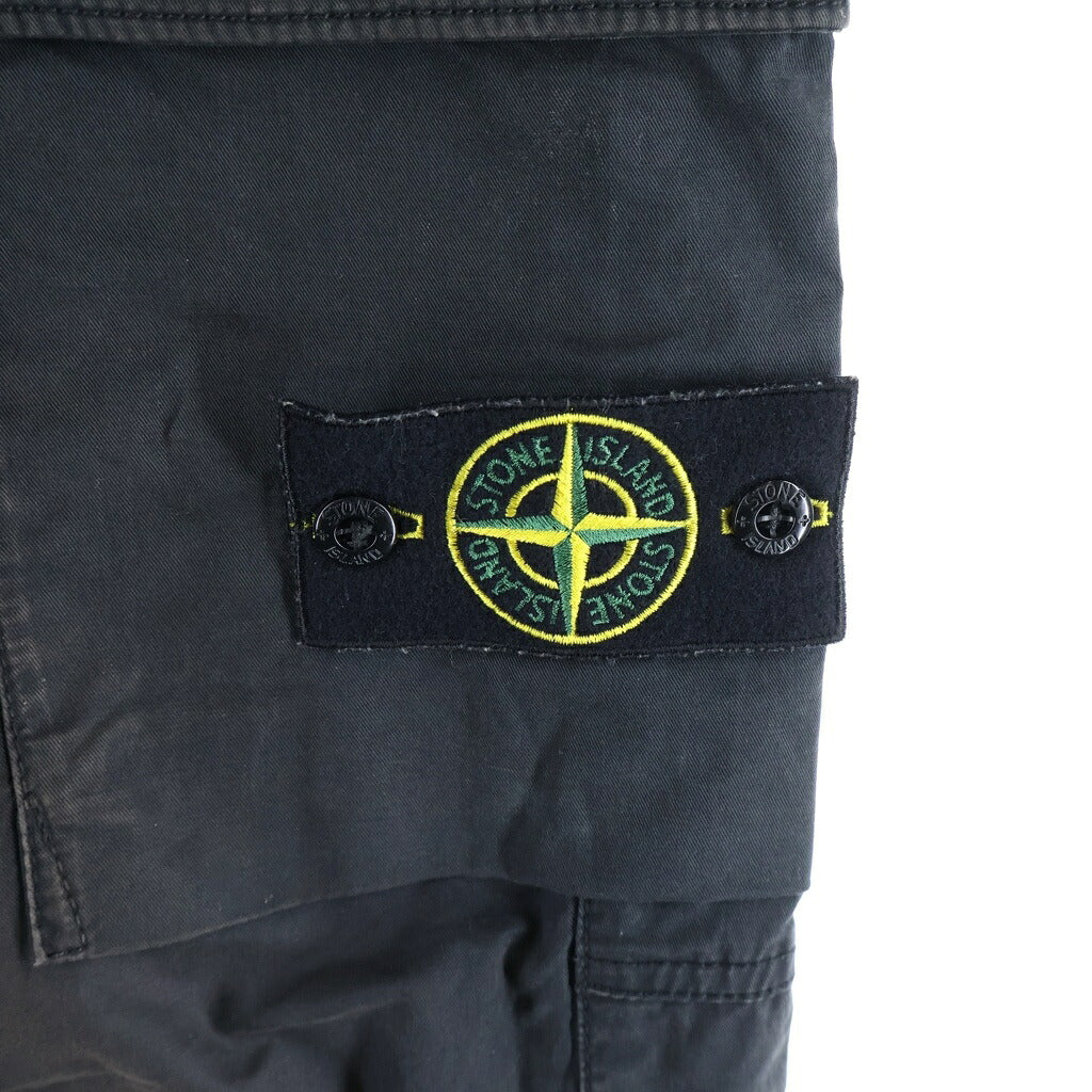 STONE ISLAND(ストーンアイランド) 23SS TYPE RE-T Cargo Pants カーゴイージーパンツ ブラック 791532710