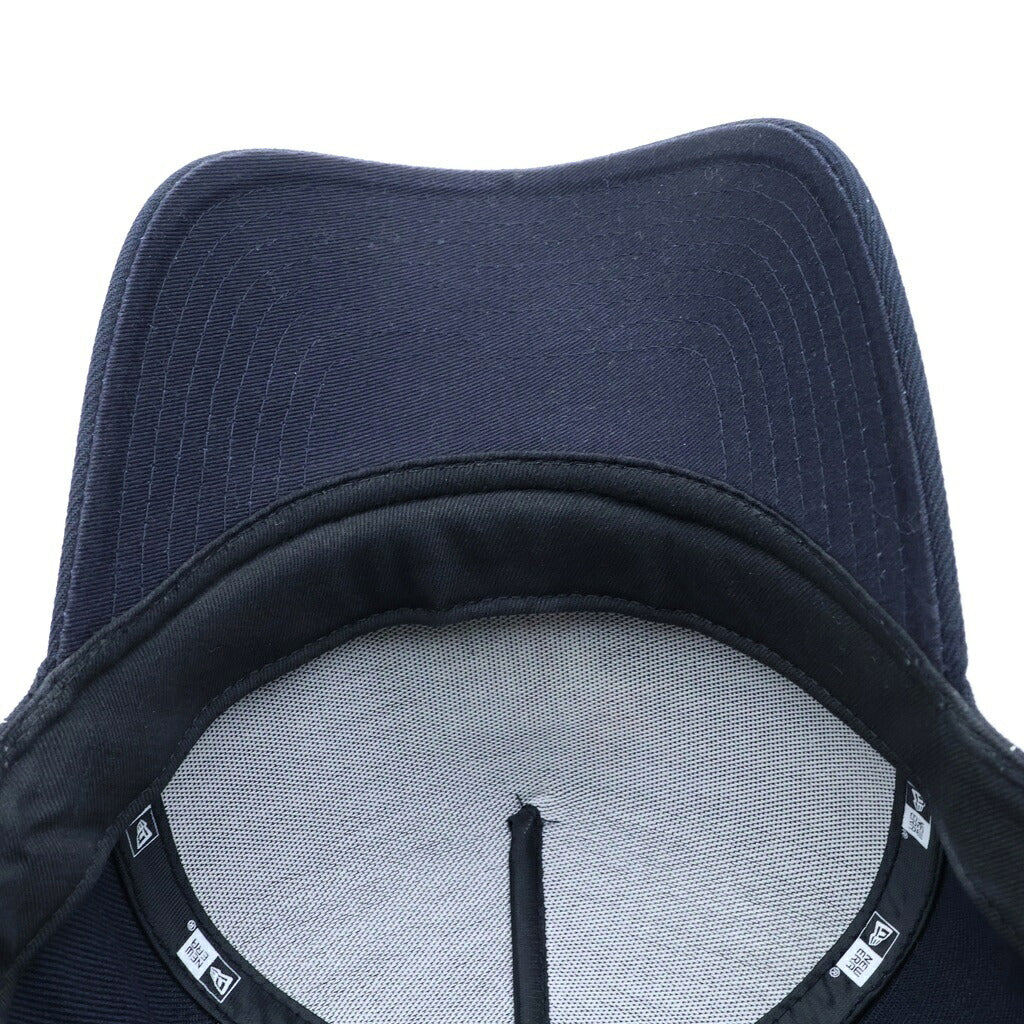 NEW ERA(ニューエラ) ×野生爆弾くっきー 9FORTY A-Frame くっきー! COOKIE! ボールフィンガーロゴ ネイビーストライプ キャップ 帽子