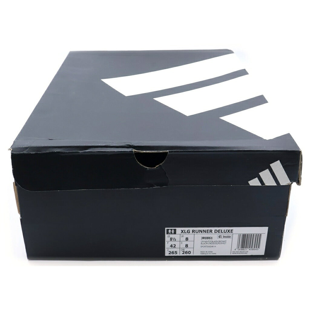 adidas(アディダス) XLG Runner Deluxe ランナー デラックス ローカットスニーカー ブラック/ホワイト US8.5/26.5cm JR0861