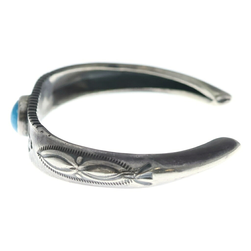 LARRY SMITH(ラリースミス) TRIANGLE REPOUSE BRACELET TURQUOISE トライアングル レポウズ ブレスレット ターコイズ バングル シルバー BR-0140