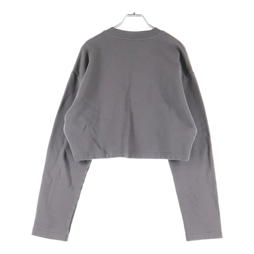Acne Studios(アクネ ストゥディオズ) プリント ショート丈 スウェット トレーナー グレー レディース FN-WN-SWEA000184