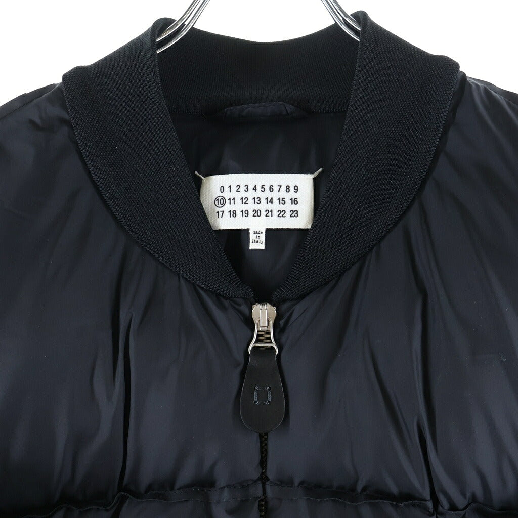 Maison Margiela(メゾンマルジェラ) 20AW Glam Slam Padded Bomber Jacket グラムスラム ボンバー 中綿 ジップアップ ジャケット ブラック S50AM0473