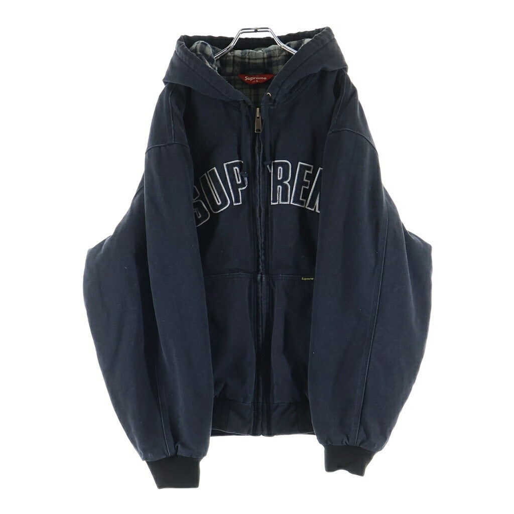 SUPREME(シュプリーム) 25AW Reflective Arc Hooded Work Jacket ロゴパッチ リフレクティブ アーク フーデッド ワーク ジャケット ブラック