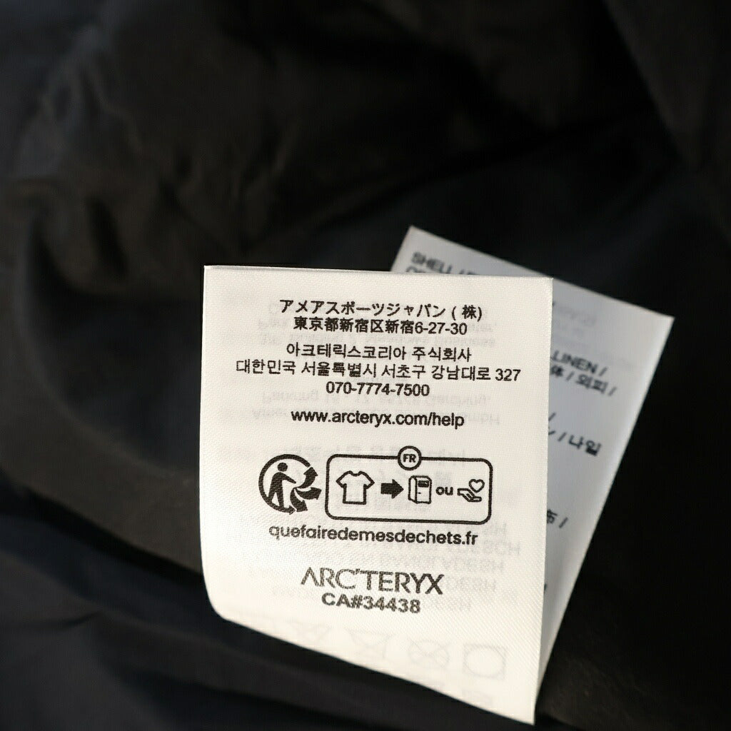 ARC'TERYX(アークテリクス) ATOM SV HOODY アトムSVフーディー ナイロンジャケット ブラック X000009902
