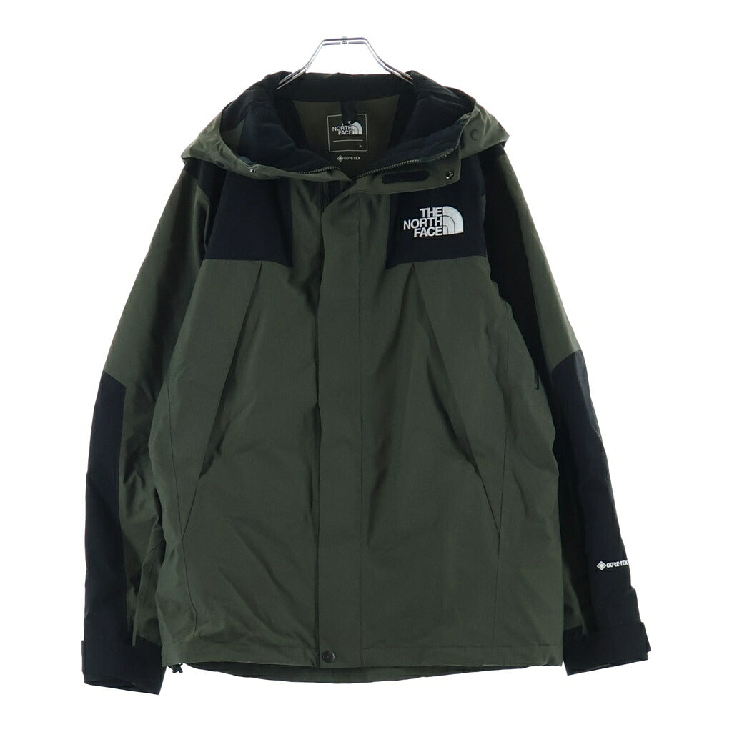 THE NORTH FACE(ザノースフェイス) GORE-TEX MOUNTAIN JACKET ゴアテックス ロゴエンブロイダリー ナイロン ジップアップ マウンテンジャケット カーキ NP61800