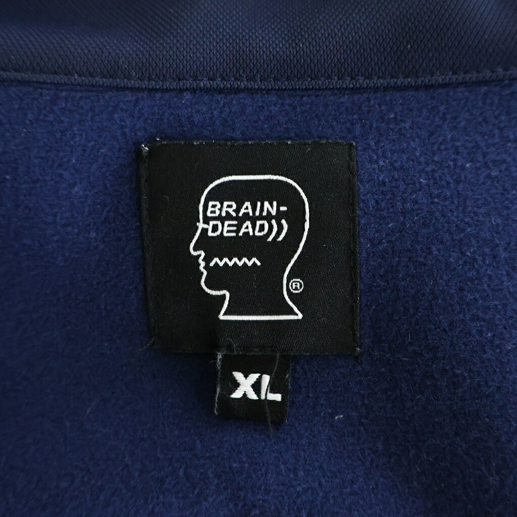 BRAIN-DEAD(ブレインデッド) Alonzo Panelled Rib Track Jacket アロンゾ パネルリブトラックジャケット ネイビー