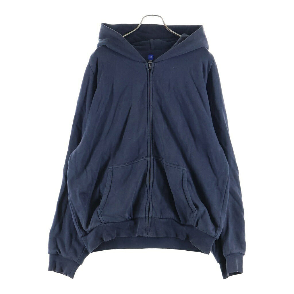 YEEZY GAP(イージーギャップ) Doubleface Wide Silhouette Zip Up Sweat Hoodie フーデット ジップアップ スウェットシャツ パーカー ネイビー 537322-01-1