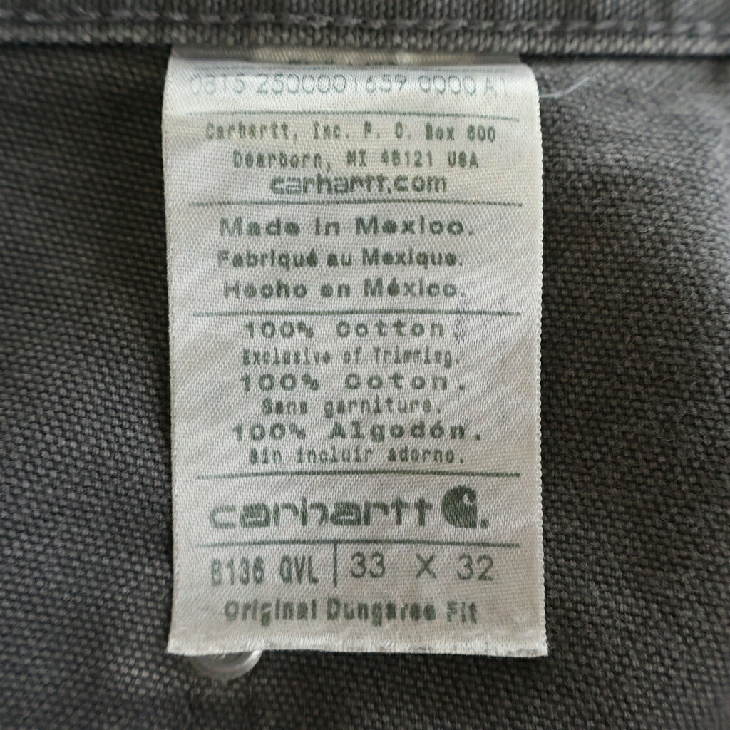 CARHARTT(カーハート) 15年製 ダブルニー ロゴ パッチ ダック ペインター パンツ グレー