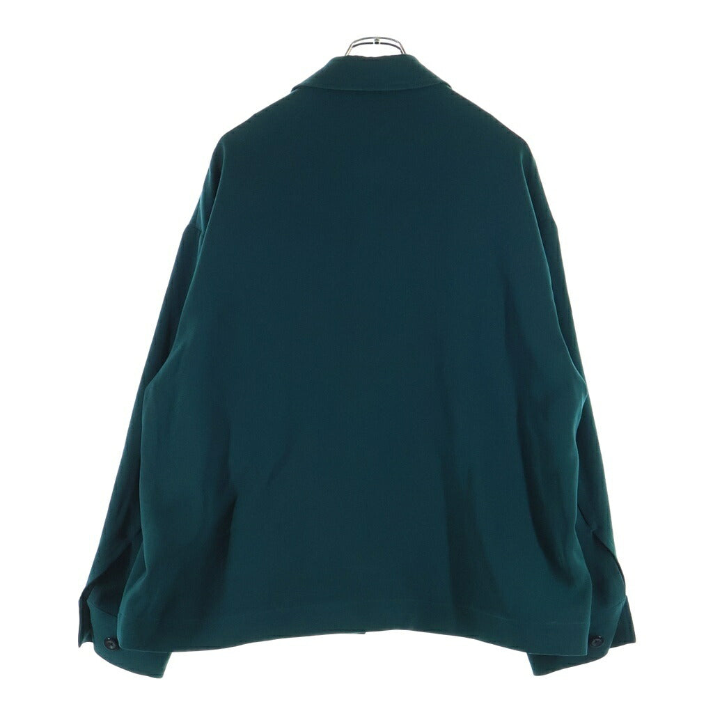 CULLNI(クルニ) 23AW Double Satin Coach Jacket ダブルサテン コーチジャケット グリーン 23-AW-031