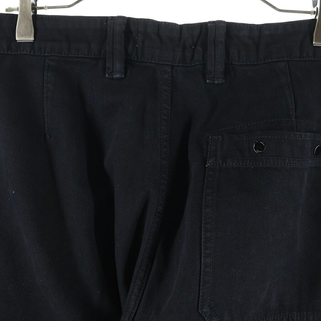 STONE ISLAND(ストーンアイランド) ロゴワッペン ニュートラル ストレート チノパンツ ブラック L2S153100014S0184
