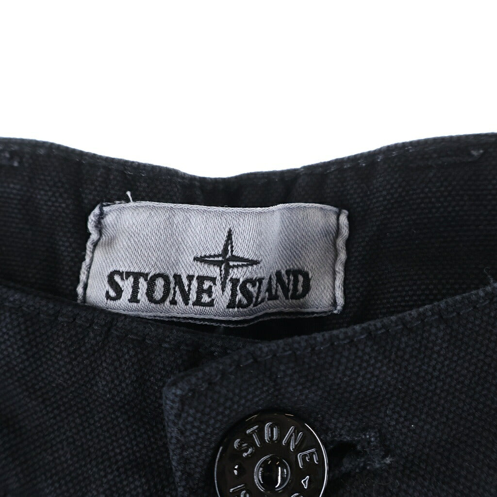 STONE ISLAND(ストーンアイランド) ロゴワッペン ニュートラル ストレート チノパンツ ブラック L2S153100014S0184