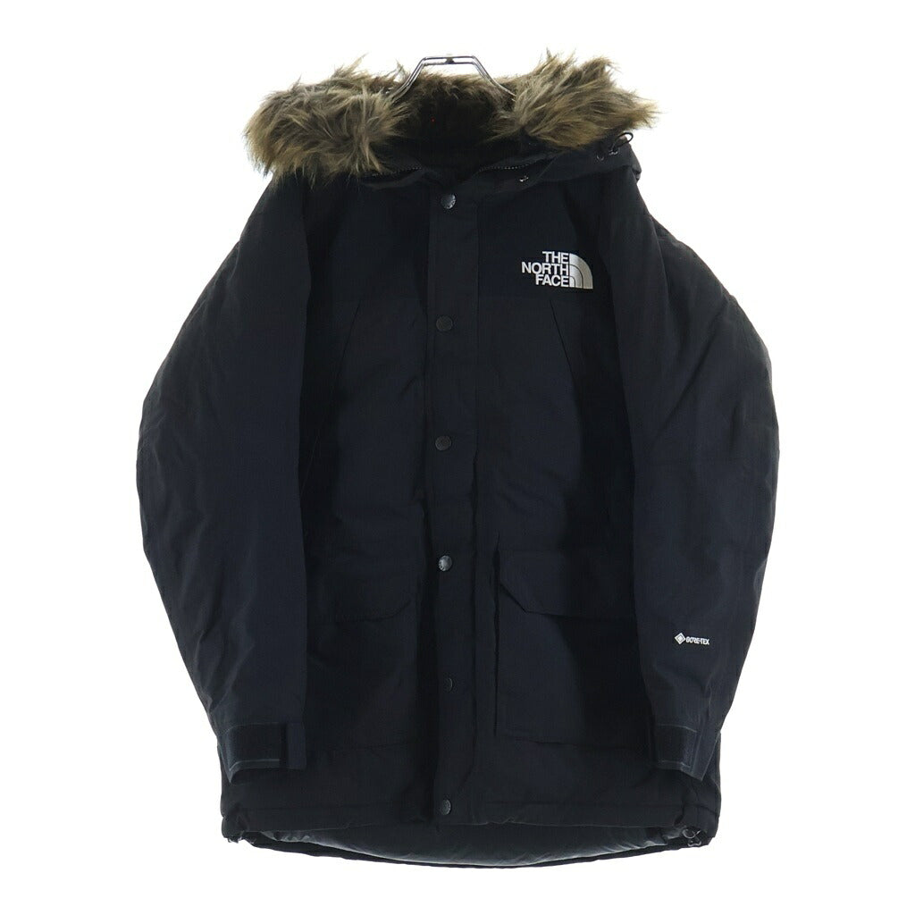 THE NORTH FACE(ザノースフェイス) Mountain Down Coat GORE-TEX ロゴ エンブロイド ジップアップ マウンテン ダウン コート ブラック ND91935